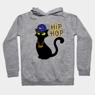 Hip Hop Black Cat Hoodie